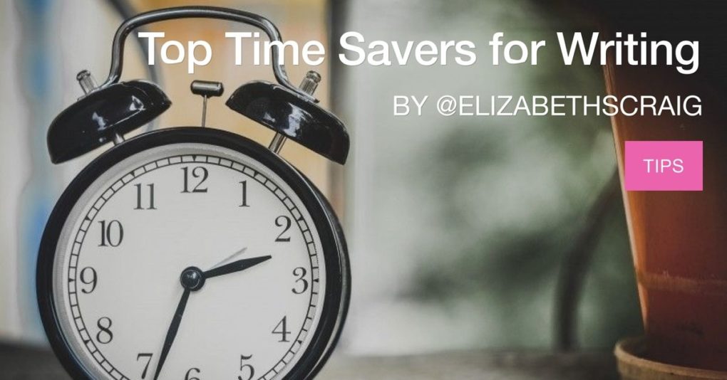 Alarm clock in foreground demonstrates that time savers are important to writers.