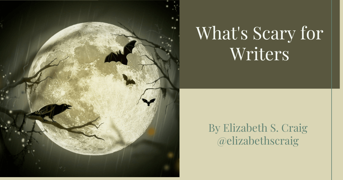 Bats and a witch flying past a large, Halloween moon.